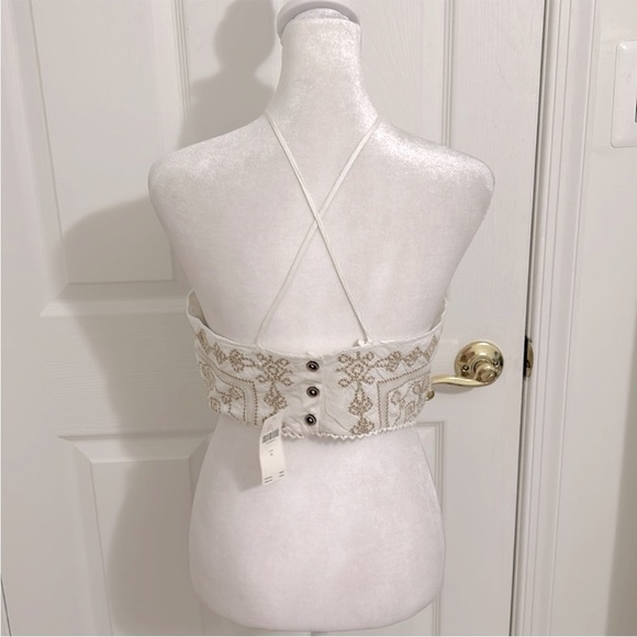 Anthropologie Bare Embroidered Halter Top NWT Size 8 - Picture 11 of 11
